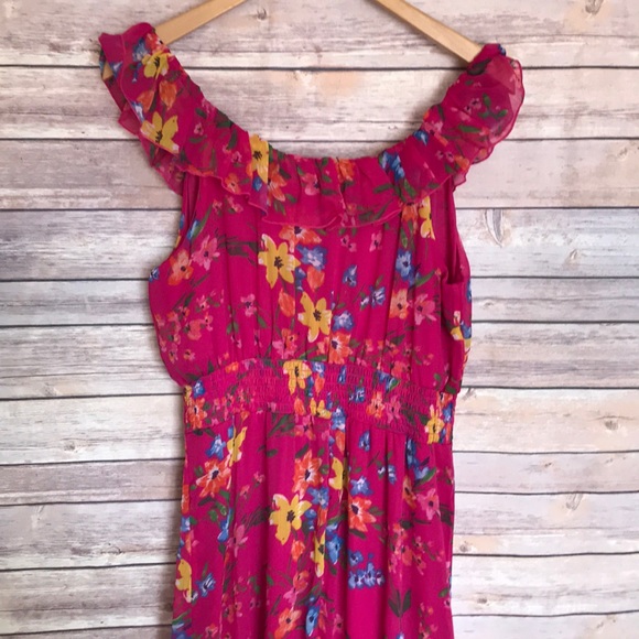 💕Old Navy Off the shoulder floral maxi dress - Picture 4 of 5